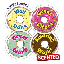 Scented Vanilla Stickers - Doughnuts (45 Stickers - 32mm)