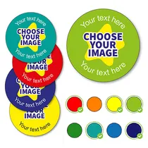Design Your Own Stickers - Colour Mix (70 Stickers - 25mm)