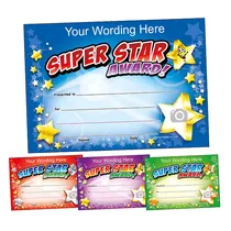 Personalised Super Star Award Certificates (A5 - 20 Certificates)