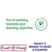 Towards Learning Objective Stamper - Twist N Stamp