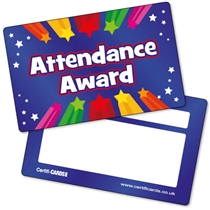 10 Attendance Award CertifiCARDs