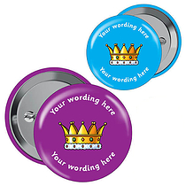 10 Personalised Crown Badges