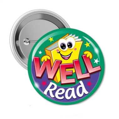10 Well Read Badges - 38mm