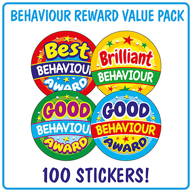 100 Behaviour Reward Stickers - 32mm