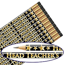 12 Head Teacher's Award Star Pencils