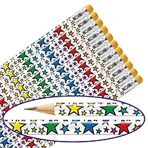 12 Rainbow Stars Pencils
