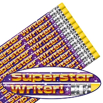 12 Superstar Writer Pencils