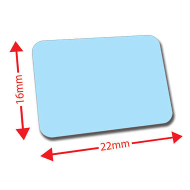 120 Library Labels - Light Blue - 22 x 16mm