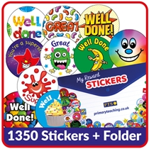 1350 Scented Stickers and Storage Folder