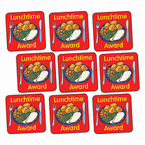 140 Lunchtime Award Stickers - 16mm