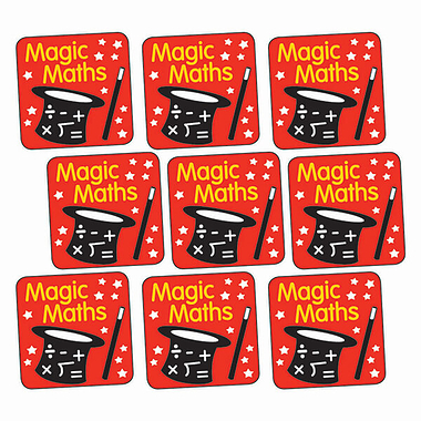 140 Magic Maths Stickers - 16mm