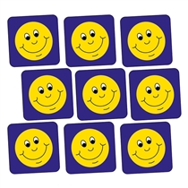 140 PTS Smiley Stickers - 16mm