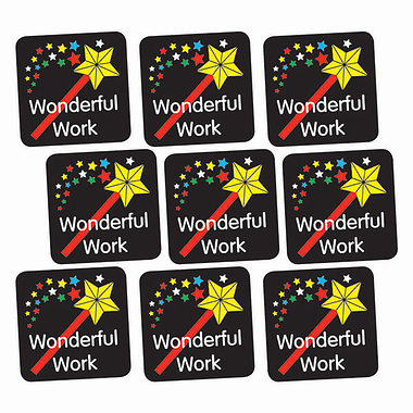 140 Wonderful Work Stickers - 16mm