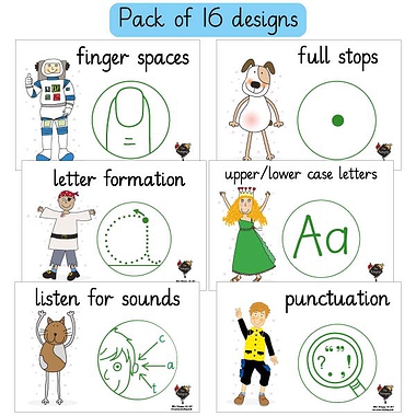 16 Stamper Image Explanation Posters - Pedagogs - A4