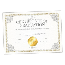 20 Certificate of Graduation for Leavers Certificates - A5