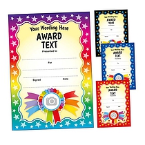 20 Design Your Own Rainbow Certificates - A5
