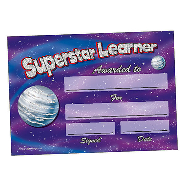 20 Holographic Superstar Learner Certificates - A5