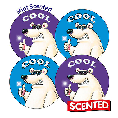 20 Mint Scented Cool Stickers - 32mm