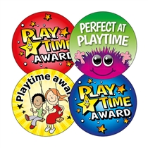 20 Playtime Award Stickers - 32mm
