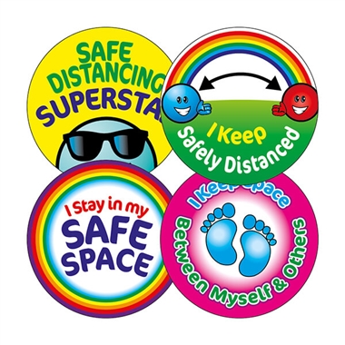 20 Social Distancing Stickers - 32mm