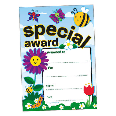 20 Special Award Nature Certificates - A5