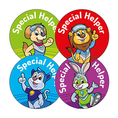 20 Special Helper Stickers - 32mm
