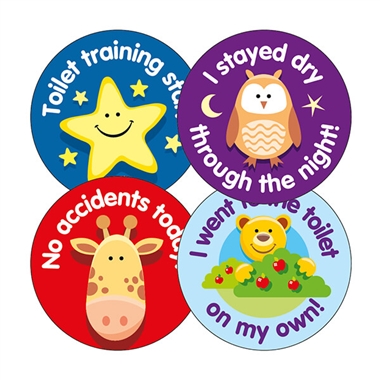 20 Toilet Training Stickers - 32mm