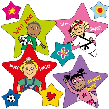 27 Assorted Star Stickers - Pedagogs