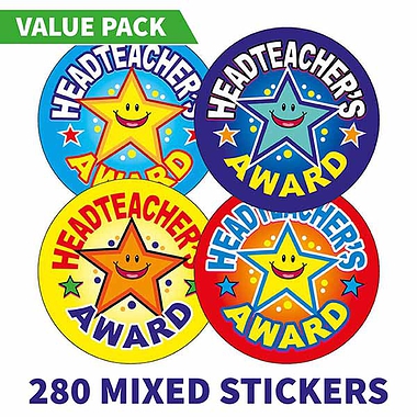 280 Headteacher's Award Stickers - 37mm