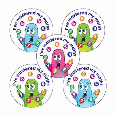 30 I'm Mastered My Maths Stickers - 25mm