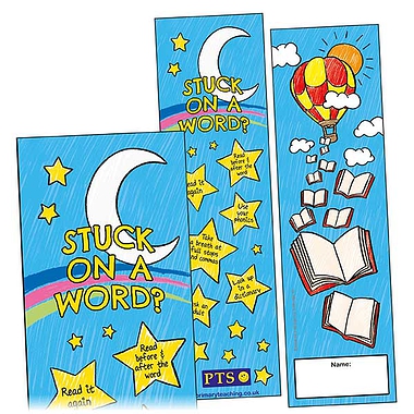 30 Stuck on a Word Hot Air Balloon Bookmarks