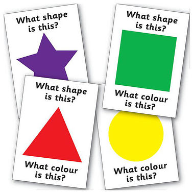 32 Colour & Shape Sorting Card Activity - A6