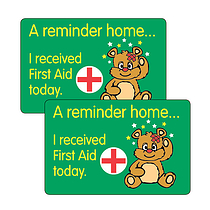 32 I Received First Aid Stickers  - 46 x 30mm