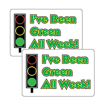 32 I've Been Green All Week Stickers  - 46 x 30mm