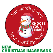 35 Design Your Own Christmas Stickers - 37mm