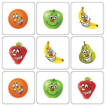 35 Fruit Stickers - 20mm