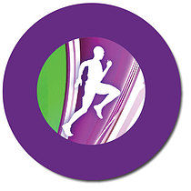 35 Personalised Athlete Stickers - 37mm