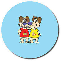 35 Personalised Dog Stickers - 37mm