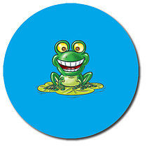 35 Personalised Frog Stickers - 37mm