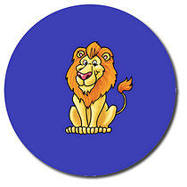 35 Personalised Lion Stickers - 37mm