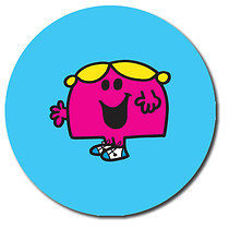 35 Personalised Little Miss Stickers - 37mm