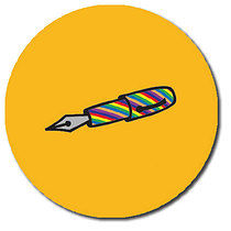 35 Personalised Pen Stickers - 37mm