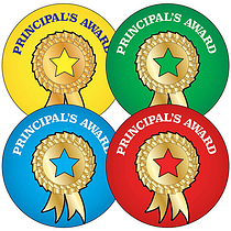 35 Principal's Award Stickers - 37mm
