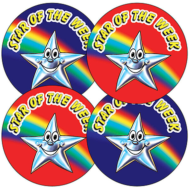 35 Star of the Week Stickers - 37mm