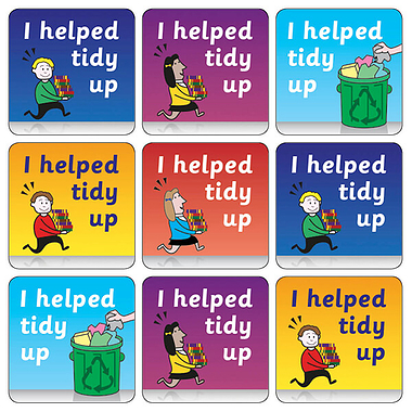 35 Tidy Up Stickers - 20mm