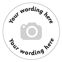 35 Upload Your Own Image Stickers - 37mm