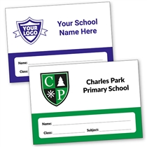 4 x Personalised Exercise Book Labels - 139 x 99mm