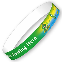 5 Personalised Frog Wristbands
