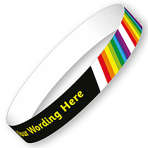 5 Personalised Rainbow Wristbands