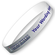 5 Personalised Silver Award Wristbands